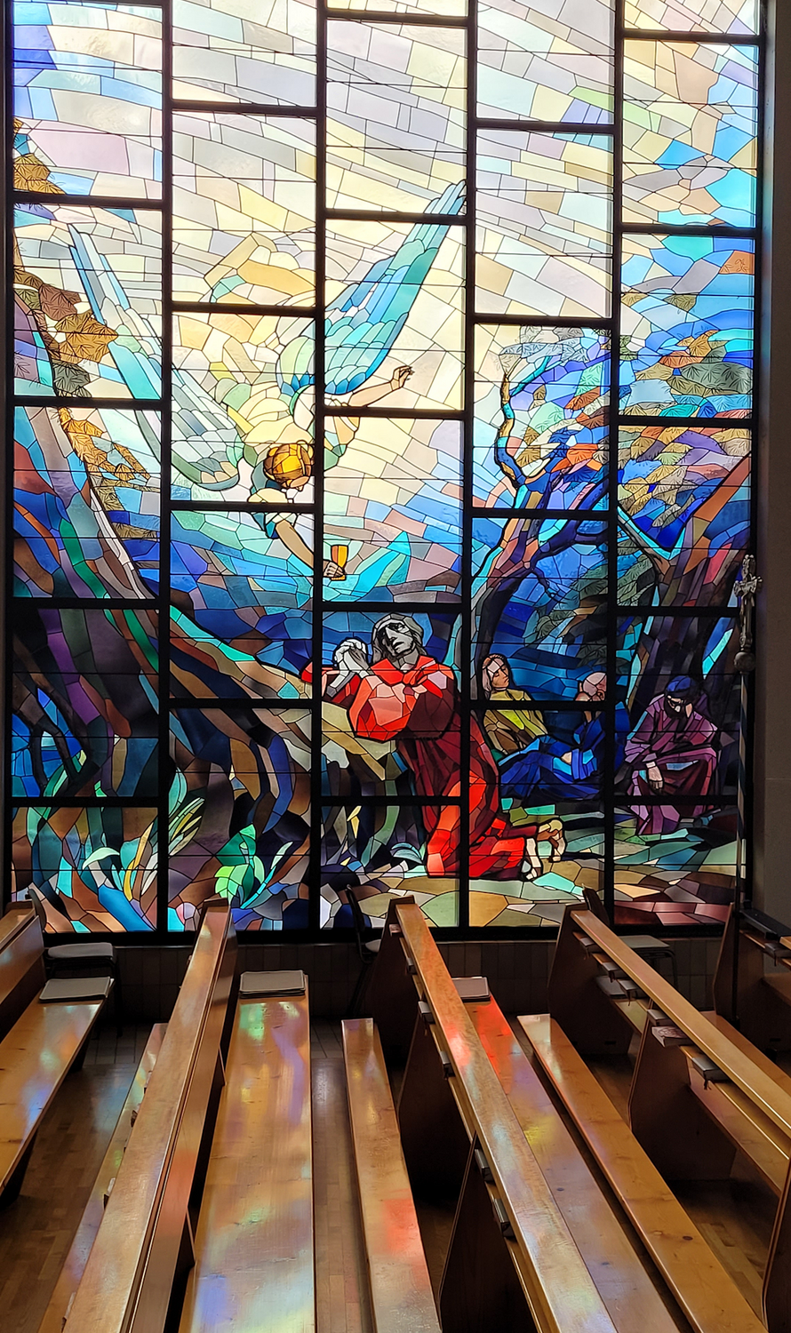 West-Buntglasfenster Ölbergszene / Gerhard Breuß MA